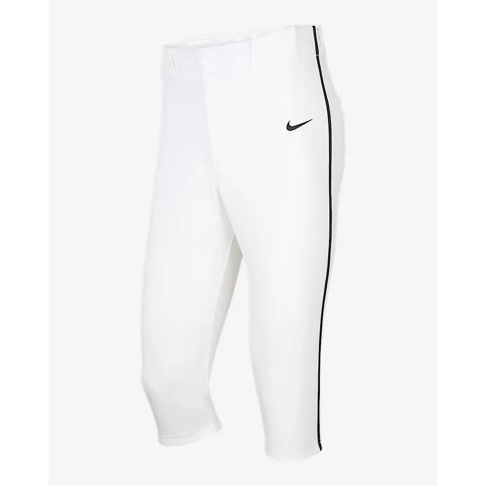 NIKE Vapor Select Team Baseball 3/4 Piped Pants White Men's L *NEW* BQ9021-106